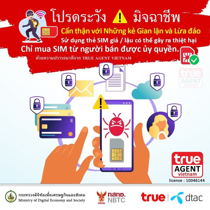 ESIM Thái Lan 🇹🇭 30GB 4G/5G, FREE 1.000 phút nghe gọi, FREE TRUE-WIFI