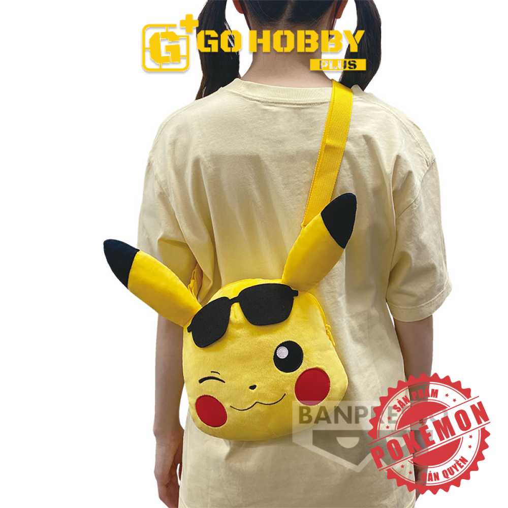 BANPRESTO | Túi đeo thú bông Pikachu| POKÉMON PLUSH SHOULDER BAG POKEMON SUMMER～PIKACHU～