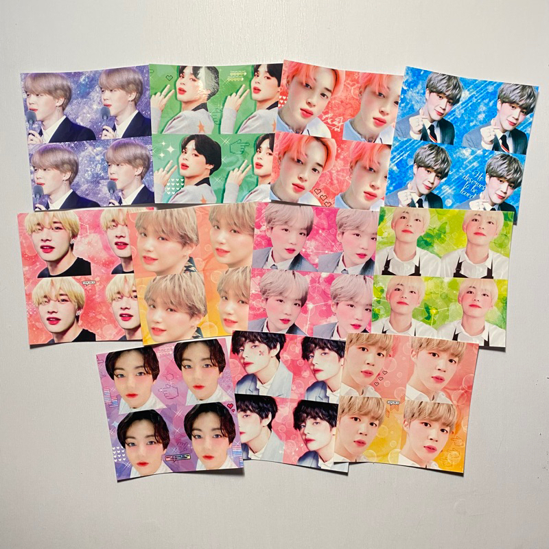 Sticker 4 ô BTS design Hàn