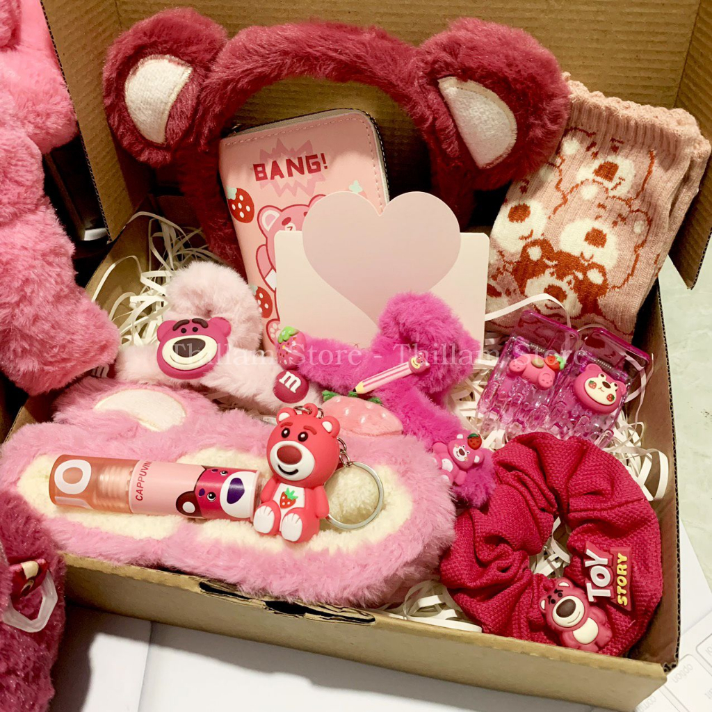 Combo Gấu Dâu - Set quà tặng siêu cute dành cho bạn nữ, quà sinh nhật