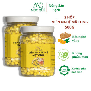Combo 2 viên tinh nghệ mật ong mộc quê 500g/hộp