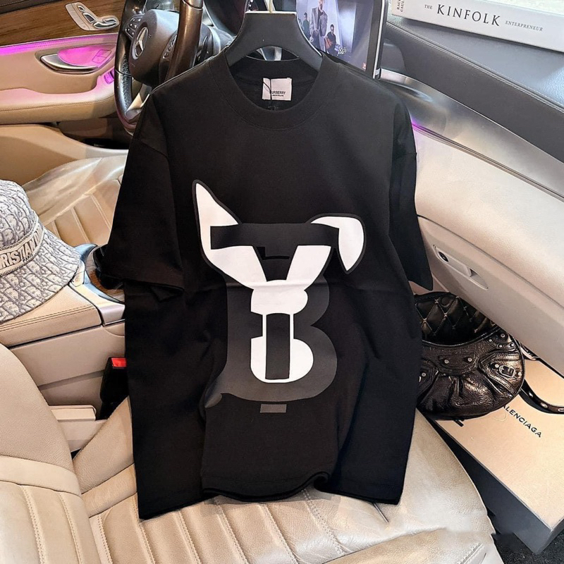 Áo thun BERBERRY thỏ form Unisex 100% cotton cao cấp, áo phông form rộng