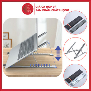 Giá đỡ máy tính, laptop, phụ kiện máy tính bảng hợp kim nhôm có thể gấp gọn, giá kê laptop