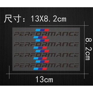 Bộ 4 tem dán tay nắm cửa xe ô tô TRD Racing development Performance
