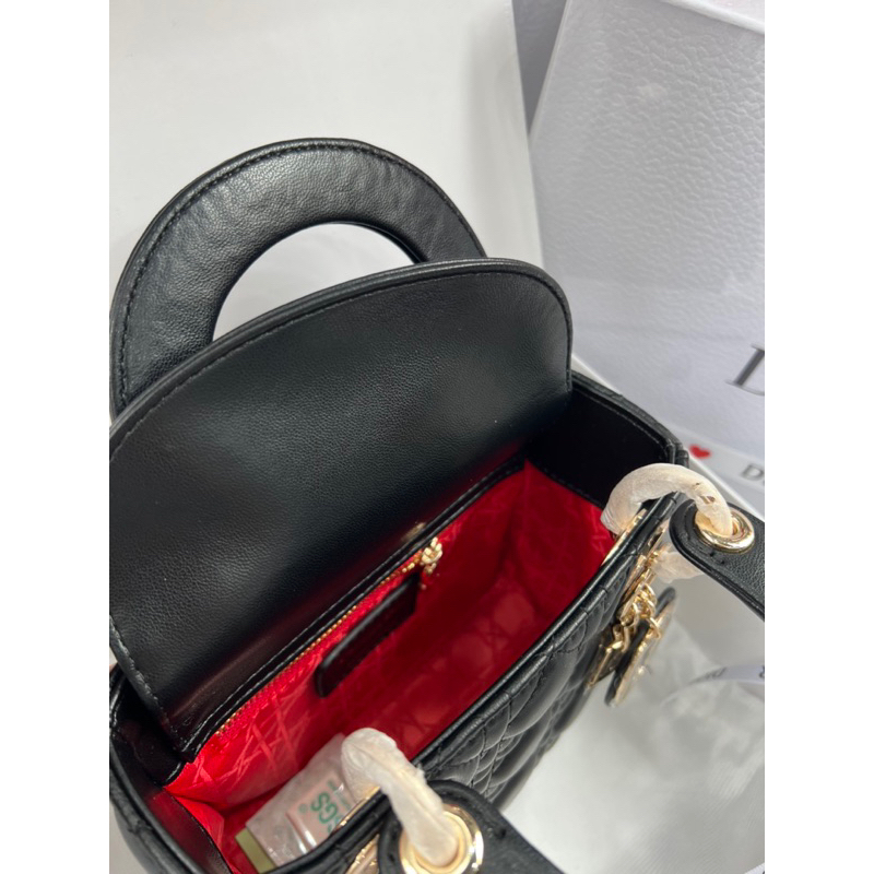 TÚI DI ỎR LADY MINI SIZE 17CM DA LAMSKIN