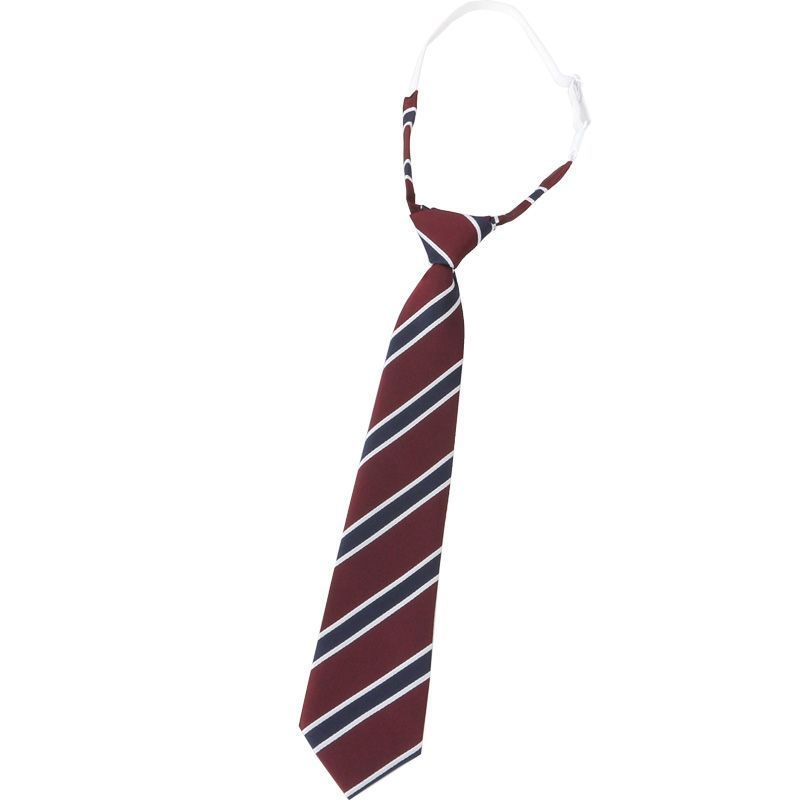 【P&J】Cà Vạt DK Nơ Họa Tiết Kẻ Sọc Đỏ Phong Cách Preppy Cổ Điển Unisex nơ cà vạt jk