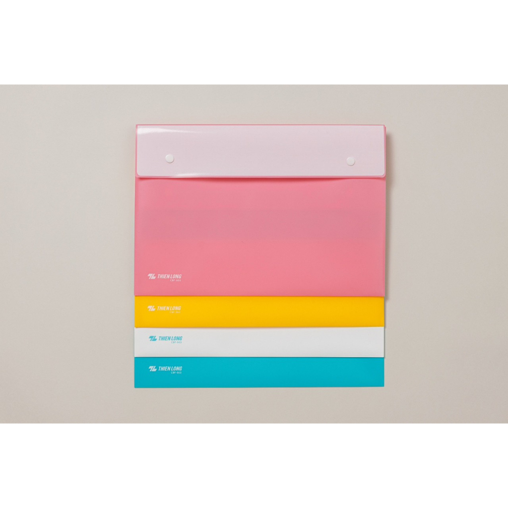 Bìa nút màu Pastel F4 Thiên Long CBF-003 - Sức chứa 125 tờ A4