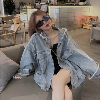Áo khoác jeans tua 0015