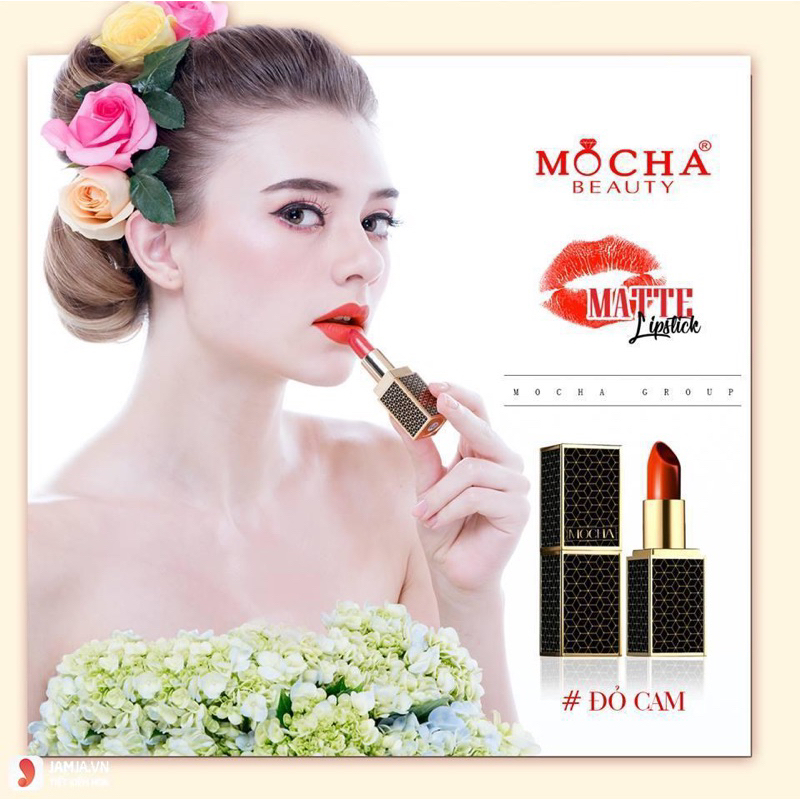son Mocha đỏ cam chính hãng