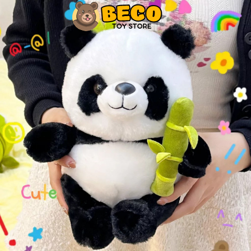 Gấu bông gấu trúc panda ôm tre nhồi bông dễ thương đáng yêu