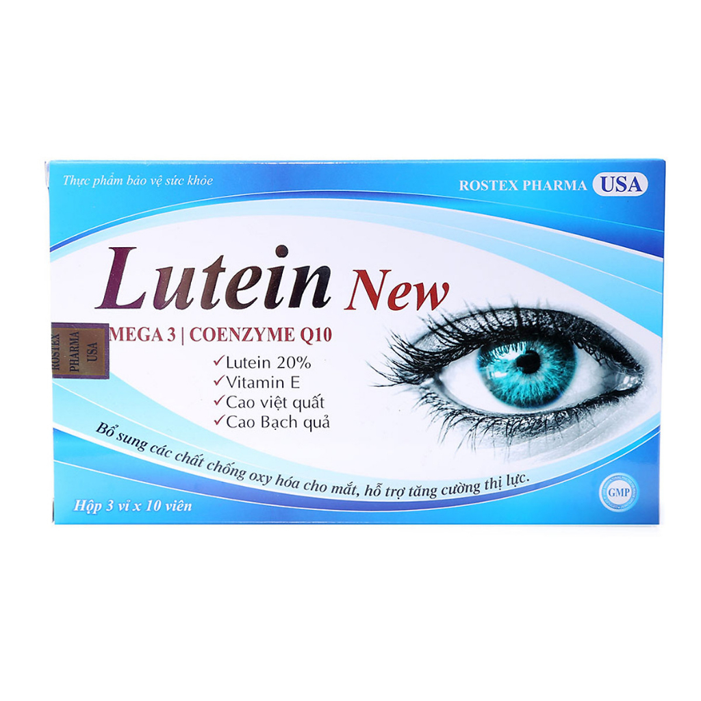 [Hỏa Tốc Q10] Lutein New, bổ mắt hỗ trợ giảm các biểu hiện: khô mắt, mờ mắt