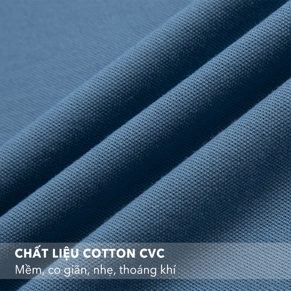 Áo Polo Nam Lebro Chất Liệu Cotton CVC, Co Giãn Thoáng Khí Phối Họa Tiết Cổ Tay Áo TPL23-06B