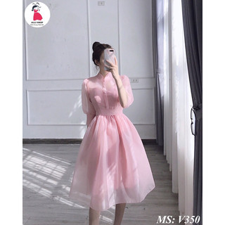Organza, organza mờ, organza may váy xoè