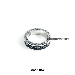 Nhẫn Chrome Heart Unisex Hiphop - THÉP KHÔNG GỈ - N035