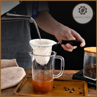 Vợt lọc cà phê cán gỗ | Dụng cụ Barista