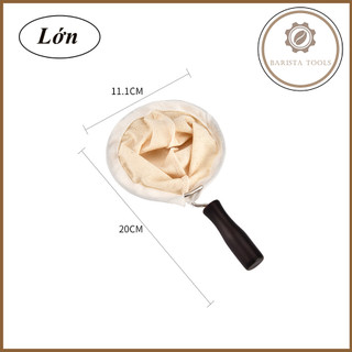 Vợt lọc cà phê cán gỗ | Dụng cụ Barista
