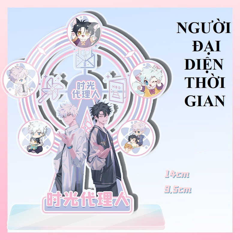 Mô hình Standee Người đại diện thời gian bánh xe đu quay