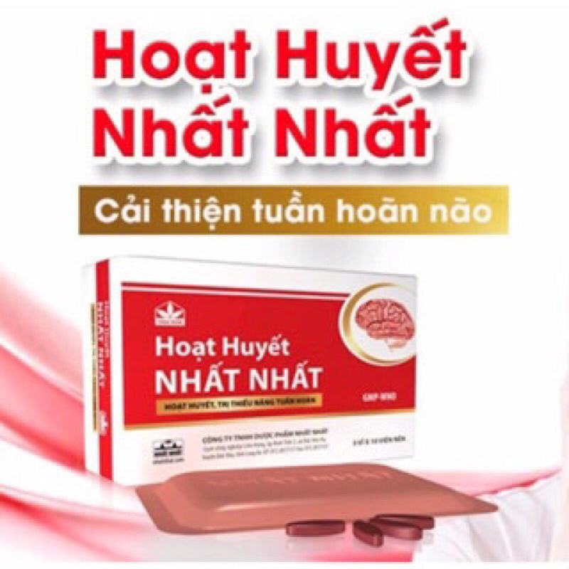 Viên uống Hoạt Huyết Nhất Nhất giảm chứng huyết hư, ứ trệ giúp máu lưu thông lên não tốt 30 viên.