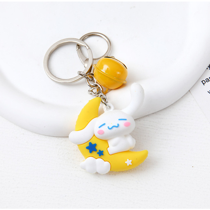 Móc Chìa Khóa Hoạt Hình Mặt Dây Chuyền Nữ Cô Gái Dễ Thương Trái Tim Thỏ đáng yêu