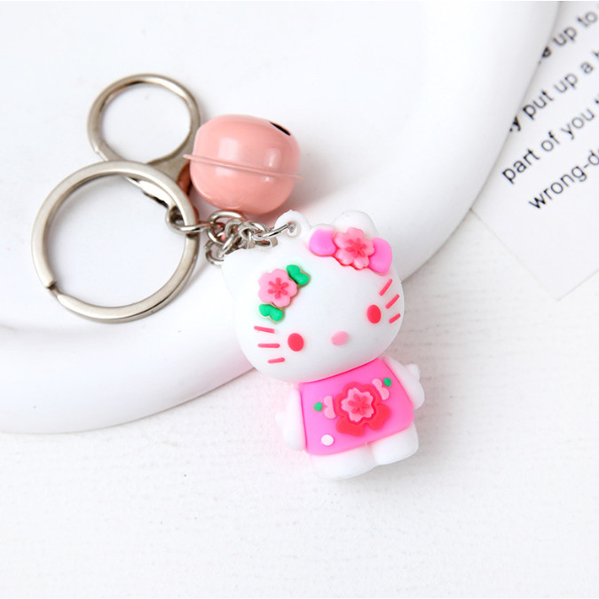 Móc Chìa Khóa Hoạt Hình Mặt Dây Chuyền Nữ Cô Gái Dễ Thương Trái Tim Thỏ đáng yêu