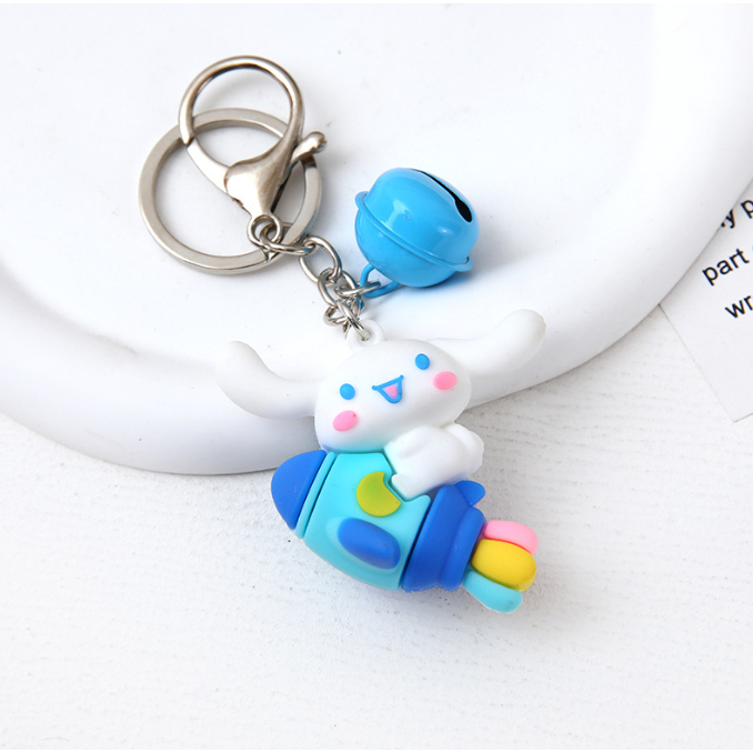 Móc Chìa Khóa Hoạt Hình Mặt Dây Chuyền Nữ Cô Gái Dễ Thương Trái Tim Thỏ đáng yêu