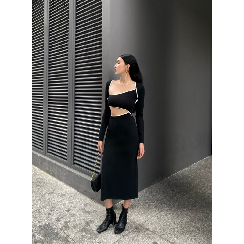 HINWORKSHOP | Váy dài ôm body Alena Cut Out Long Dress