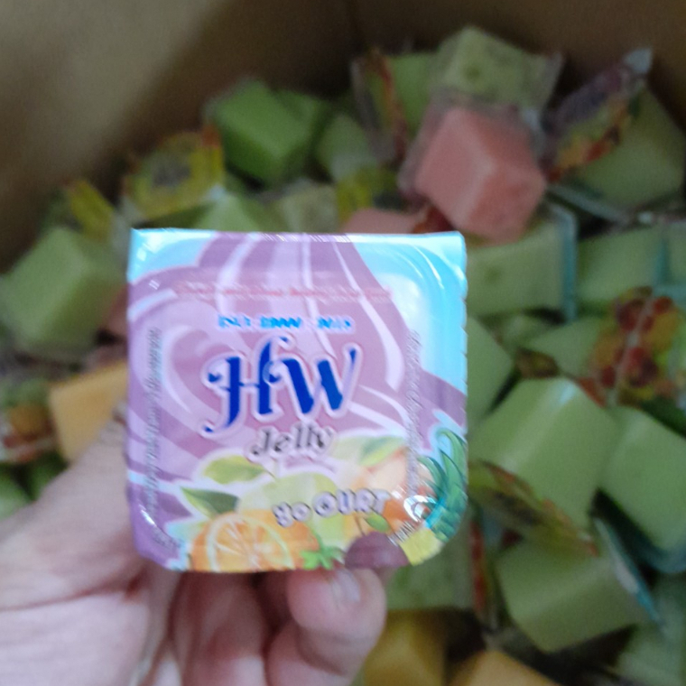 1KG - Thạch rau câu mix vị trái cây sữa chua vuông Headway
