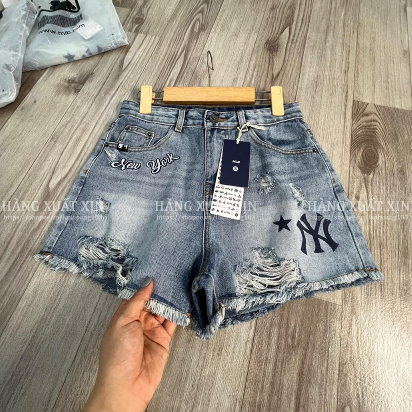 Quần sort jean nữ MLB hàng dư xịn hãng bán 2tr2