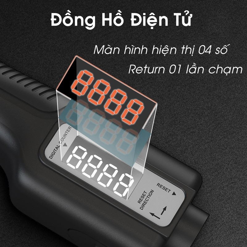 Kìm Bóp Tay Chữ A KBT/04 Tập Cơ Tay Có Đếm Số Điện Tử Lực Kéo Lò Xo 5kg 10kg 60kg 100kg Dụng Cụ Tập Gym Tại Nhà