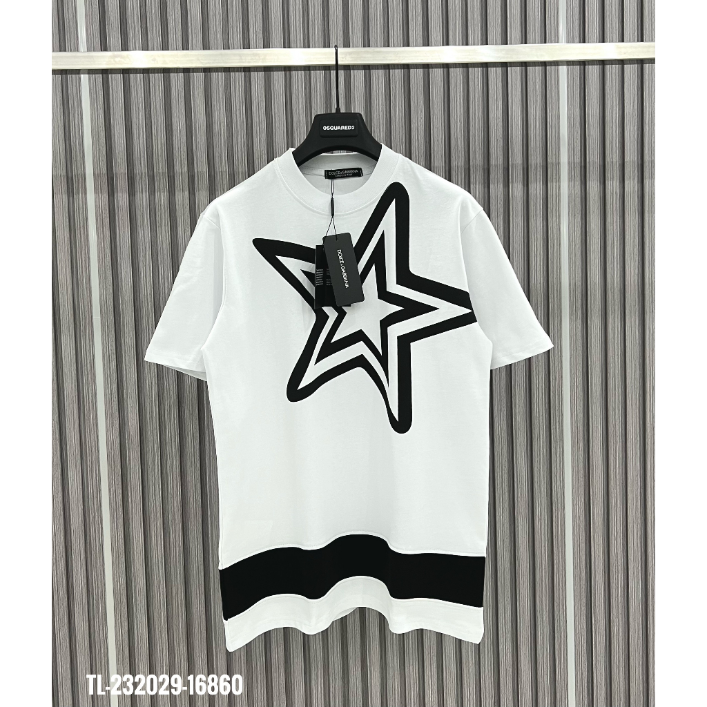 🔥Hot🔥Áo thun Dolce level hình sao phối 2 màu thiết kế hot trend cặp đôi Nam nữ New 2023