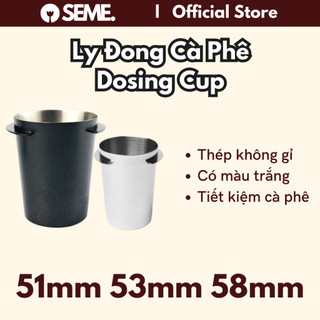Ly đong cà phê Dosing Cup 58mm 53mm 51mm đựng cà phê Đen Trắng