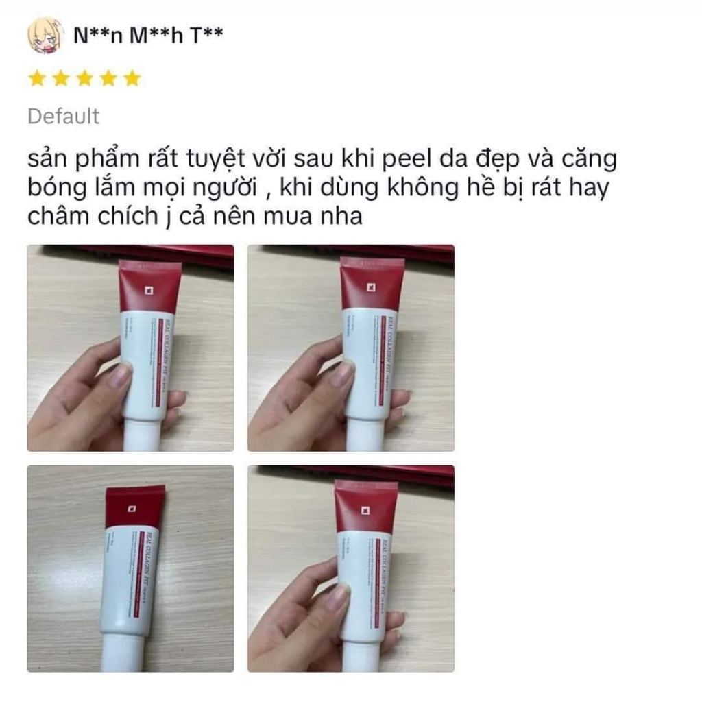 Peel collagen nano căng bóng, Real collagen fit Hàn Quốc 50ml Giúp da trắng sáng, mịn màng 50ml