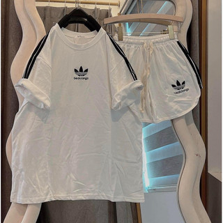  Set bộ cotton su form rộng tay lỡ - THÊU logo a di das