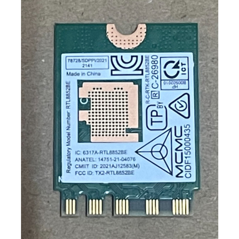 Card WIFI Realtek RTL8852BE , Chuẩn M2 NGFF KEY E A  , có Wifi cực cao và BlueTooth 5.0