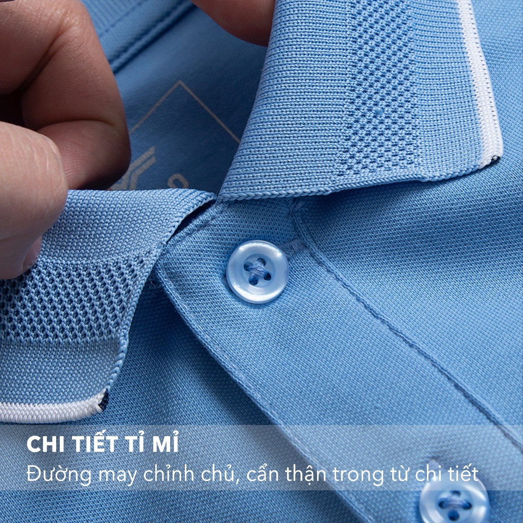 Áo Thun Polo Nam Có Cổ Lebro Chất Liệu Cotton CVC, Phong Cách Trẻ Trung TPL23-001B