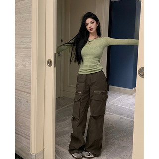 Áo len hở lưng Ulzzang( sẵn xanh)