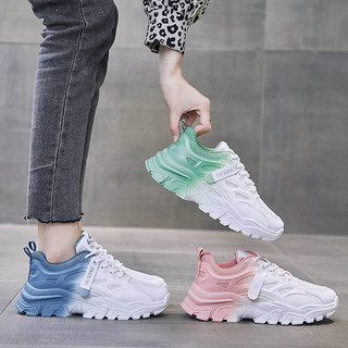 Giày sneaker nữ thể thao chạy bộ phối lưới loang màu thoáng khí thời trang Hàn Quốc cao cấp