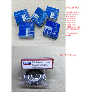 Bạc đạn bánh xe máy SKF chính hãng " 6300,6202,6301,6004,6201, 6203 "