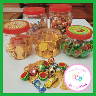  Bán sỉ hộp kẹo sô cô la 280g đủ hình dưa hấu cá vàng bóng đá đồng tiền ô tô thơm ngon đồ ăn vặt hot nhất 