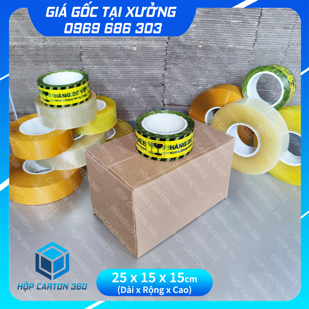 25x15x15 Combo 20 hộp carton đóng hàng