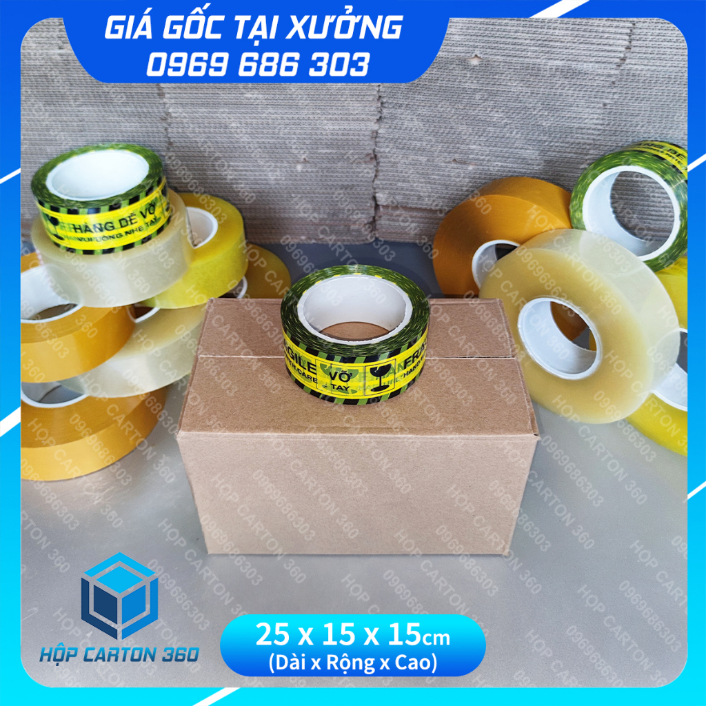25x15x15 Combo 20 hộp carton đóng hàng