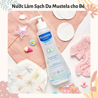 Nước làm sạch mustela vệ sinh mặt và cơ thể cho trẻ sơ sinh & em bé da thường 300ml