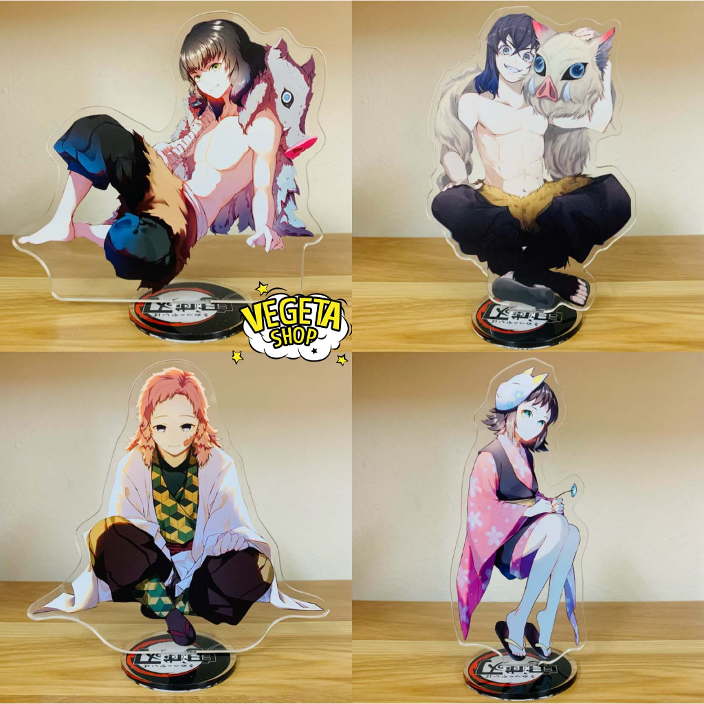Mô Hình Tượng Standee Acrylic Mica 2 mặt Thanh Gươm Diệt Quỷ - Kimetsu No Yaiba - Shinobu Rengoku Muichiro Tokito Obanai