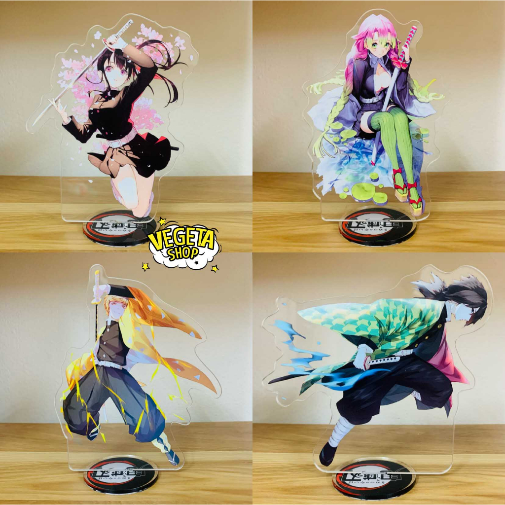 Mô Hình Tượng Standee Acrylic Mica 2 mặt Thanh Gươm Diệt Quỷ - Kimetsu No Yaiba - Shinobu Rengoku Muichiro Tokito Obanai