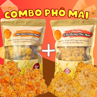 - - 2 vị cơm cháy phô mai trứng muối + chà bông phô mai 500gram -