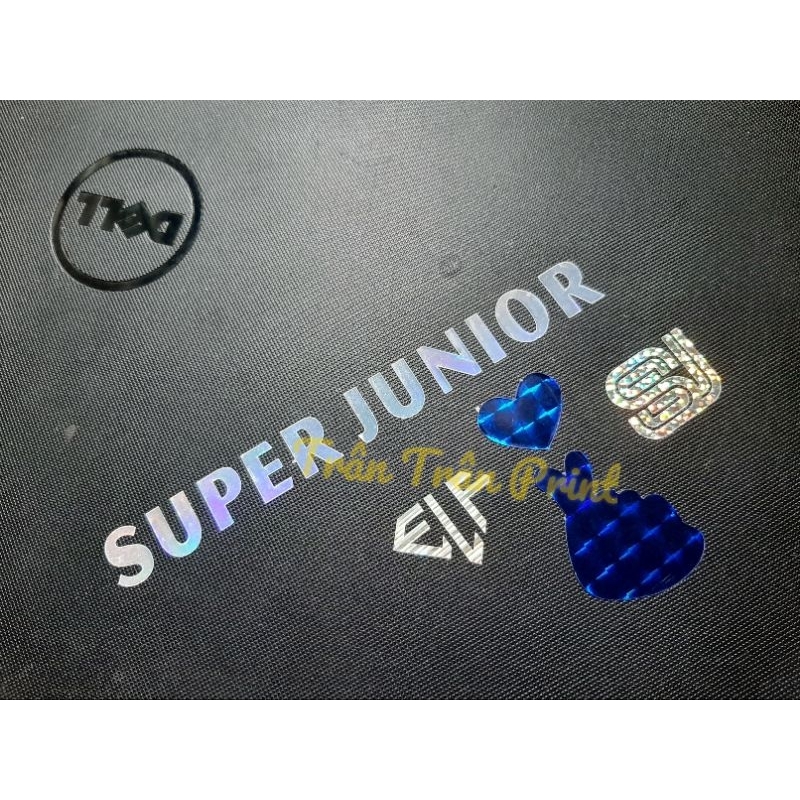 Decal lightstick super junior hologram