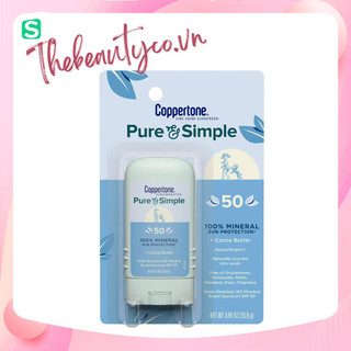 Thanh lăn chống nắng Coppertone Pure and Simple Sunscreen Stick SPF 50
