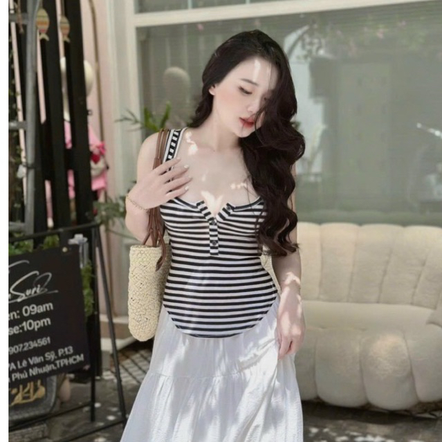 áo ba lỗ nữ , áo sát nách nữ form thường lai bầu ảnh thật trãi sàn