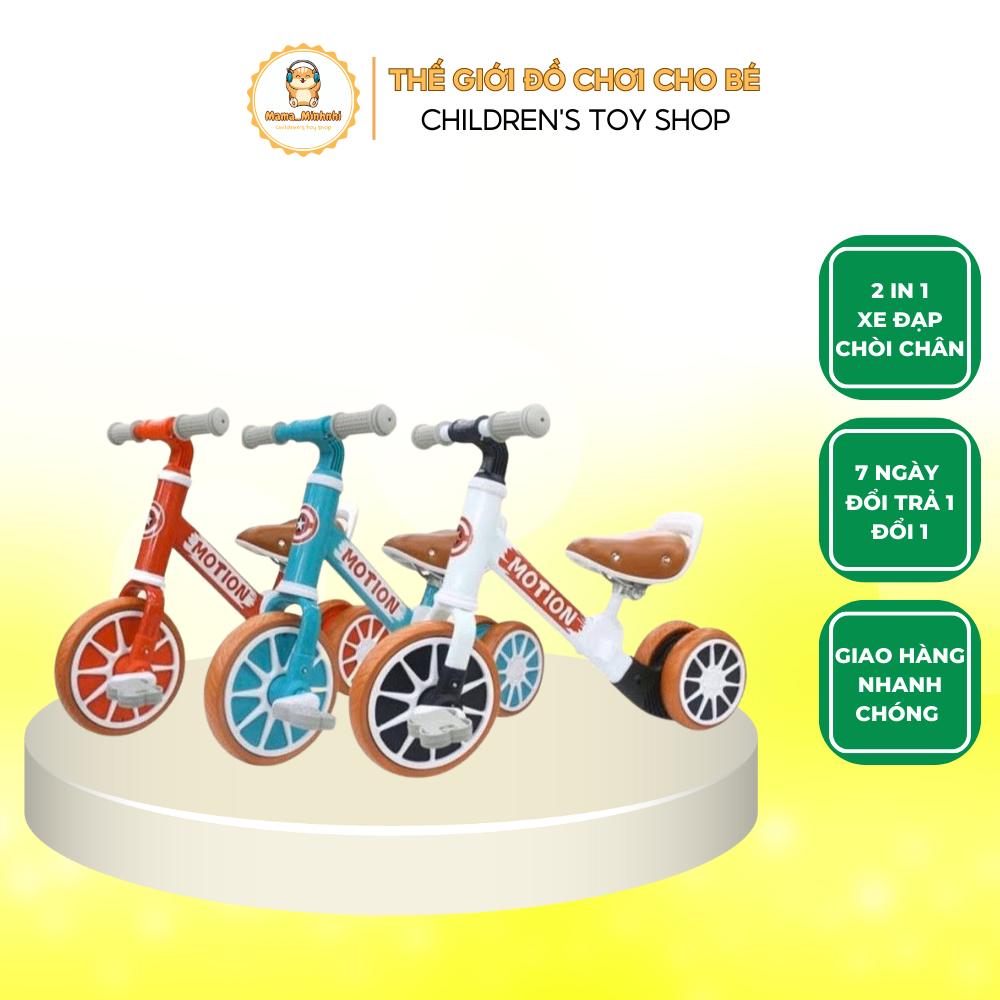 Xe chòi chân 2 in 1 Xe thăng bằng Xe Motion cho bé có bàn đạp
