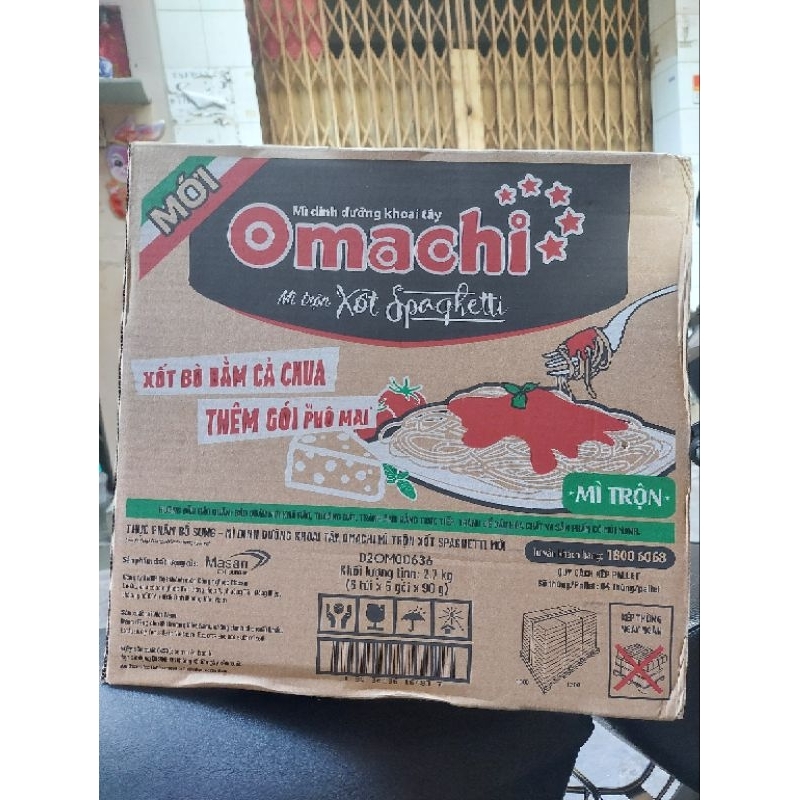 Mì Omachi trộn spaghetti